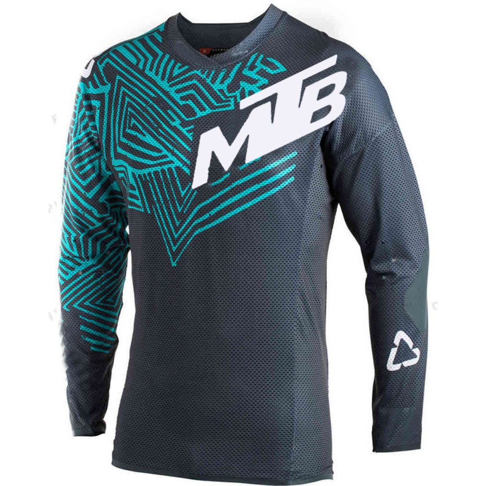 Mountain Biking Jersey - 야외 사이클링 긴팔 상의 MTB 프린트