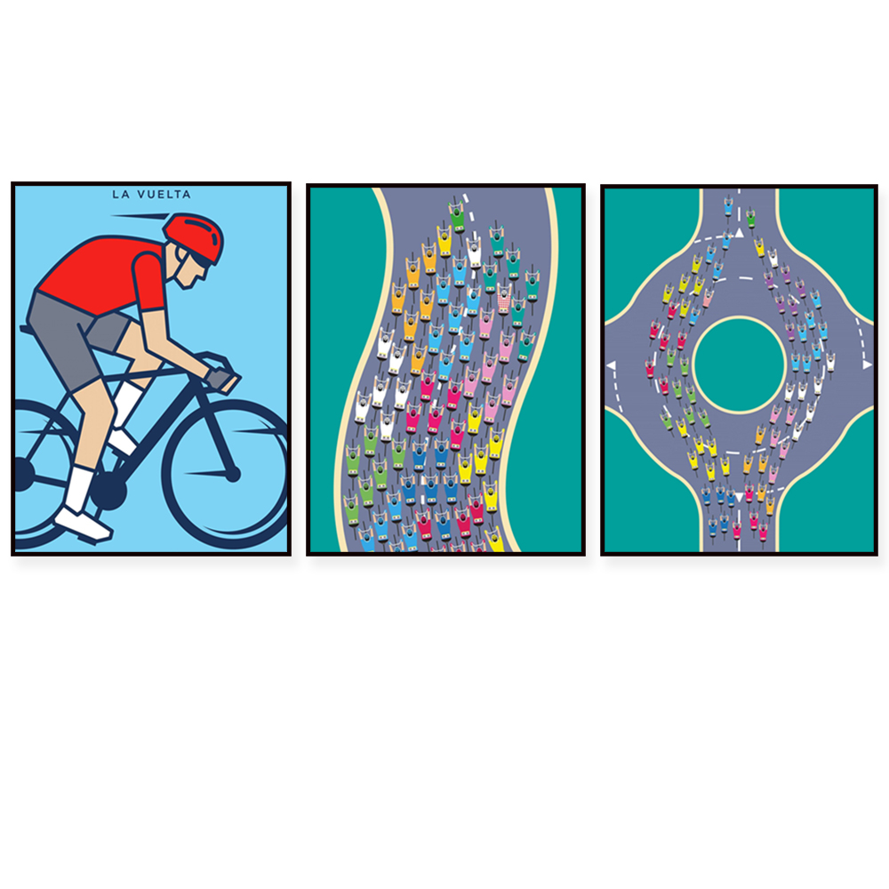 Mountain Biking Europe - 산악 자전거 프린트 사이클링 경주 경로