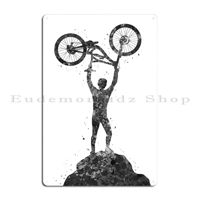 다운힐 산악 자전거 금속 플라크 클럽 벽 장식 펍 디자 - Mountain Biking Europe 리뷰 및 가격
