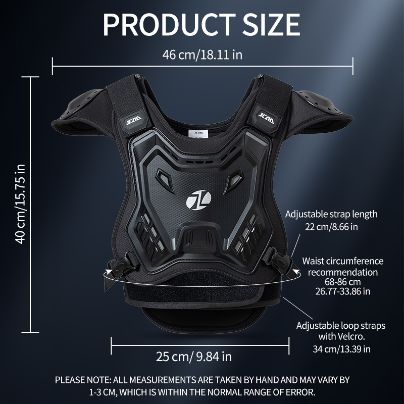 JCAA 어린이용 오토바이 가슴 보호대(등 패드 포함) - Mountain Biking Chest Protector 리뷰 및 가격