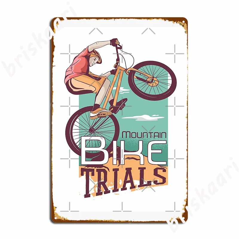 산악 자전거 시험 금속 플라크 포스터 시네마 거실 그림 - Mountain Biking Europe 리뷰 및 가격