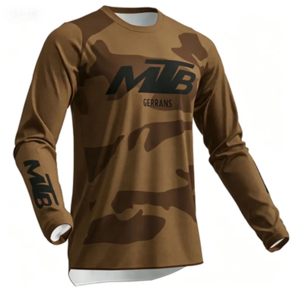 가족용 매칭 긴소매 MTB 사이클링 저지, 네온 카모  - Mountain Biking Jersey 리뷰 및 가격