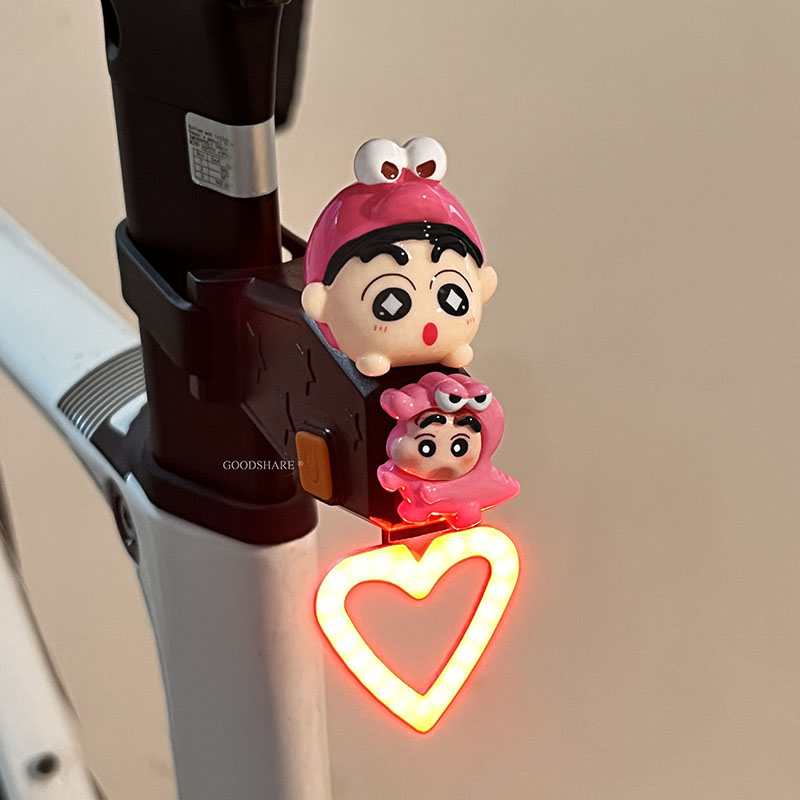 카와이 신짱 자전거 후미등 COB 플래시 경고등 USB - Mountain Biking Cartoon 리뷰 및 가격
