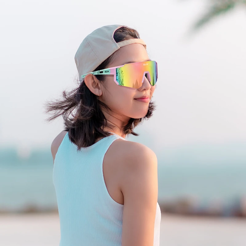 SCVCN 새로운 야외 사이클링 선글라스 남자 여자 M - Mountain Biking Sunglasses 리뷰 및 가격