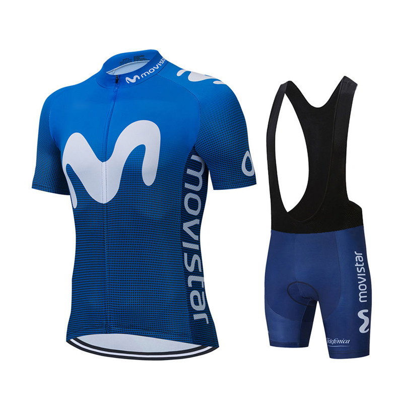 Movistar-신제품 팀 사이클링 저지 세트 MTB  - Mountain Biking Jersey 리뷰 및 가격
