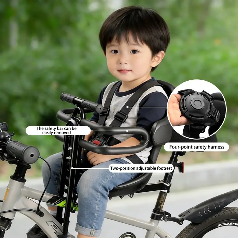 안전 하네스가 있는 앞좌석 어린이 자전거 시트, 성인용 - Mountain Biking For Kids 리뷰 및 가격