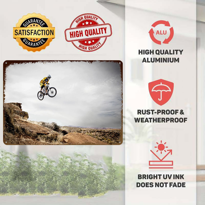 산악 자전거 라이트 3D 틴 포스터 맞춤형 벽 장식 빈 - Mountain Biking Europe 리뷰 및 가격
