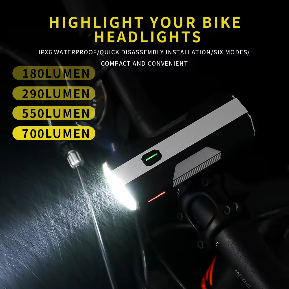 700 루멘 알루미늄 합금 자전거 라이트 하이라이트 산 - Mountain Biking Lights 리뷰 및 가격