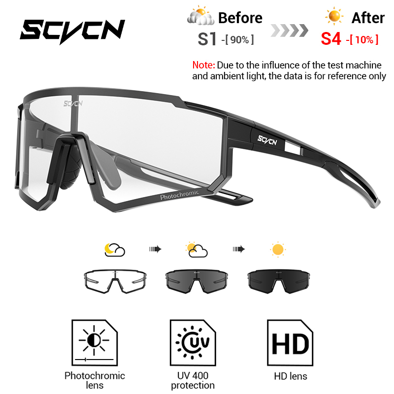 SCVCN 새로운 야외 Photochromic 보호 안 - Mountain Biking Sunglasses 리뷰 및 가격