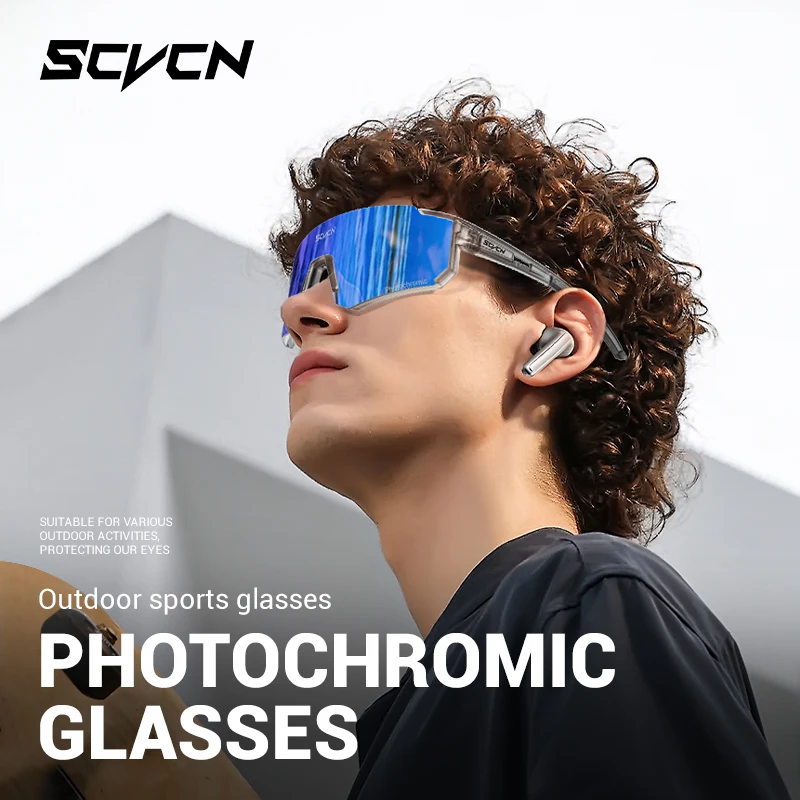 SCVCN 새로운 야외 Photochromic 보호 안 - Mountain Biking Sunglasses 리뷰 및 가격