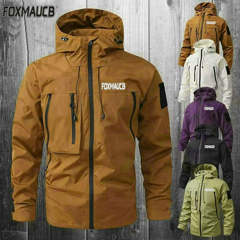 FOXMAUCB 사이클링 레인 자켓 남성용 방수 후드  - Mountain Biking Rain Jacket 리뷰 및 가격